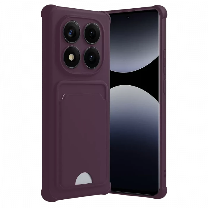 Newface Xiaomi Redmi Note 14 Pro Plus Kelvin Kartvizitli Silikon - Derin Mor