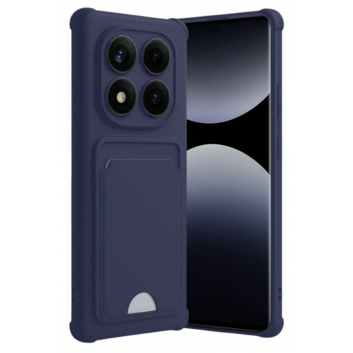 Newface Xiaomi Redmi Note 14 Pro Plus Kelvin Kartvizitli Silikon - Lacivert