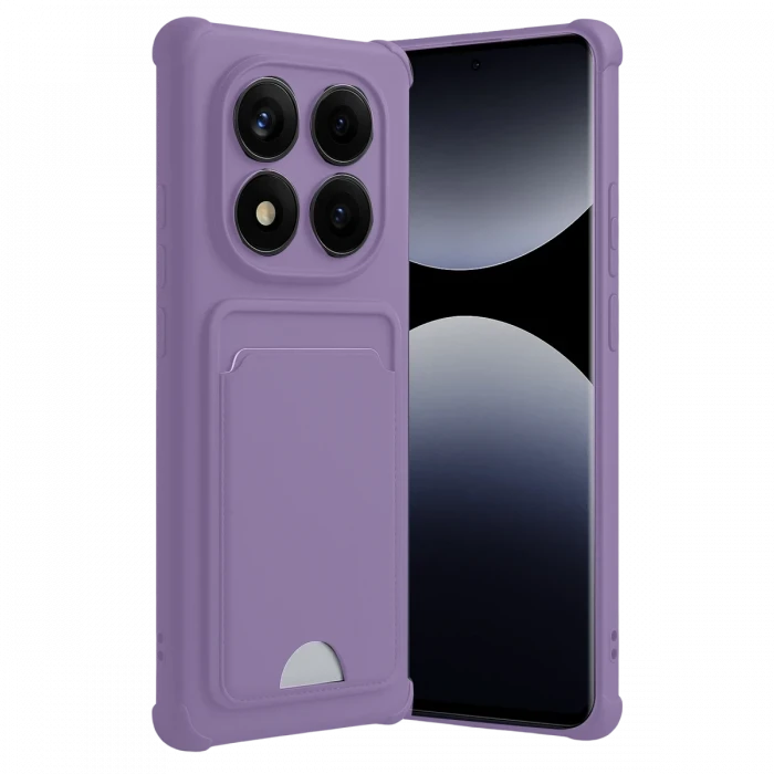 Newface Xiaomi Redmi Note 14 Pro Plus Kelvin Kartvizitli Silikon - Lila