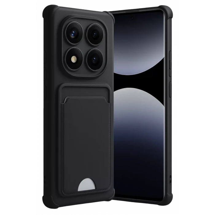 Newface Xiaomi Redmi Note 14 Pro Plus Kelvin Kartvizitli Silikon - Siyah