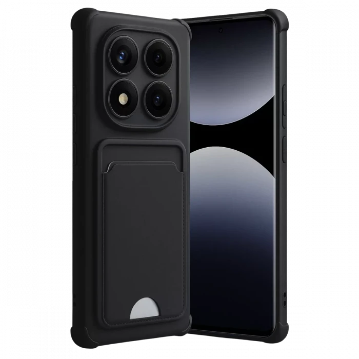 Newface Xiaomi Redmi Note 14 Pro Plus Kelvin Kartvizitli Silikon - Siyah