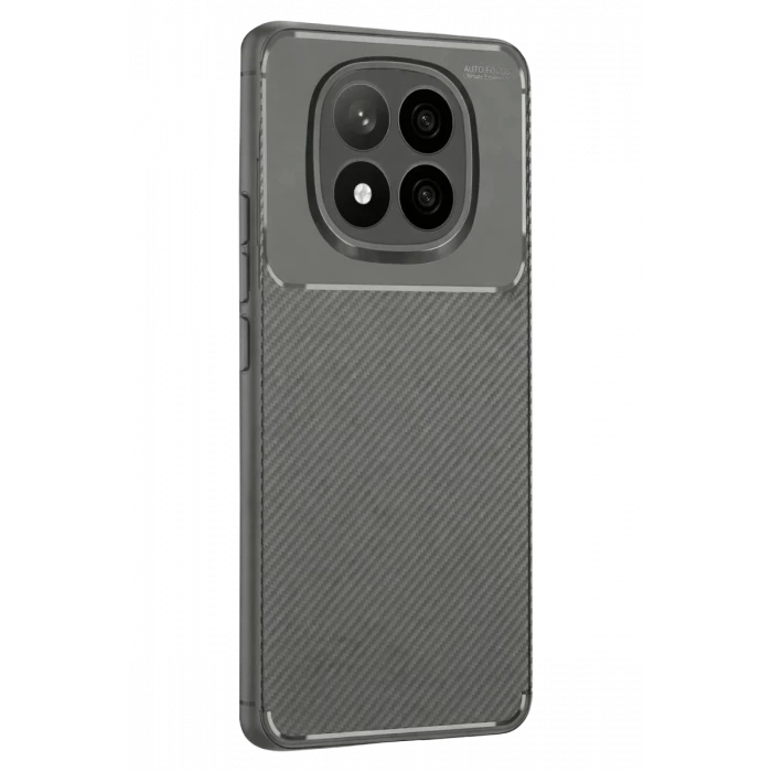 Newface Xiaomi Redmi Note 14 Pro Plus Kılıf Auto Focus Karbon Kapak - Gri
