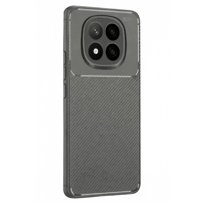 Newface Xiaomi Redmi Note 14 Pro Plus Kılıf Auto Focus Karbon Kapak - Gri