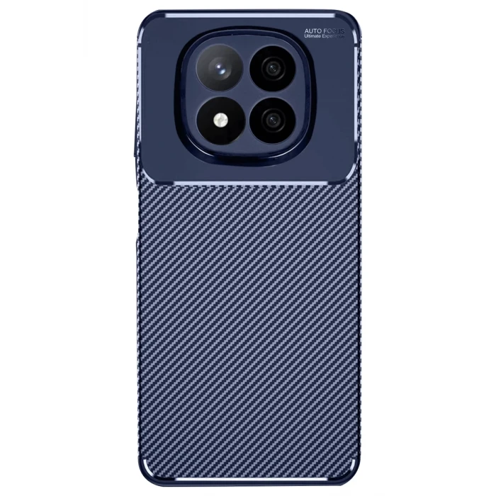 Newface Xiaomi Redmi Note 14 Pro Plus Kılıf Auto Focus Karbon Kapak - Lacivert