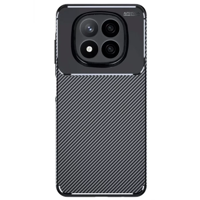 Newface Xiaomi Redmi Note 14 Pro Plus Kılıf Auto Focus Karbon Kapak - Siyah
