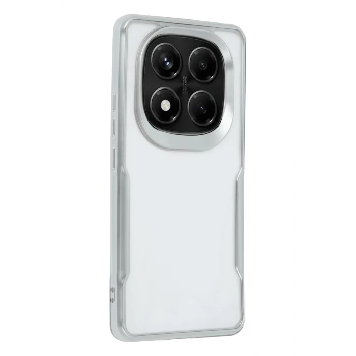Newface Xiaomi Redmi Note 14 Pro Plus Kılıf Boyi Silikon Kapak - Gümüş