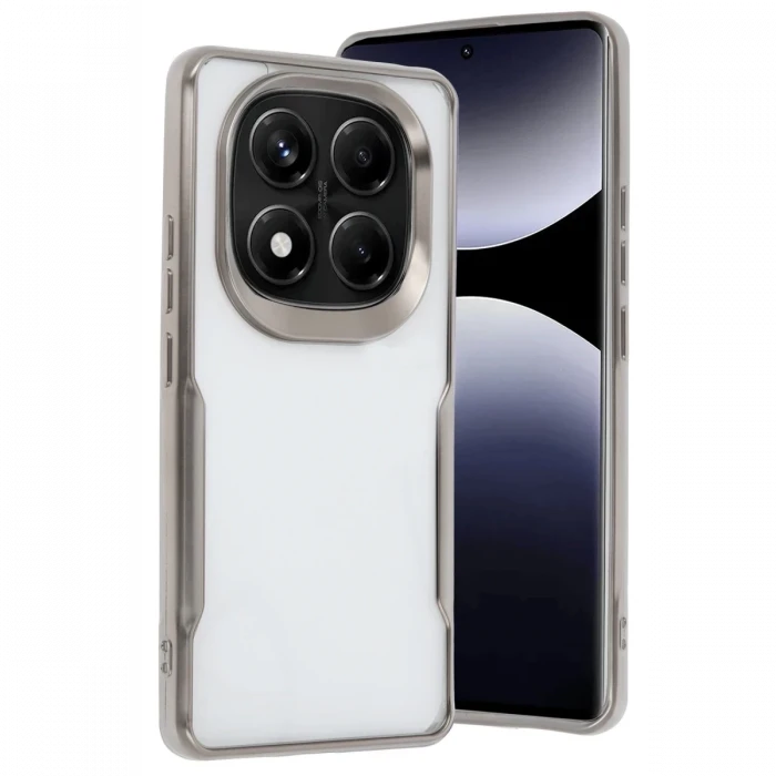 Newface Xiaomi Redmi Note 14 Pro Plus Kılıf Boyi Silikon Kapak - Titan Gri