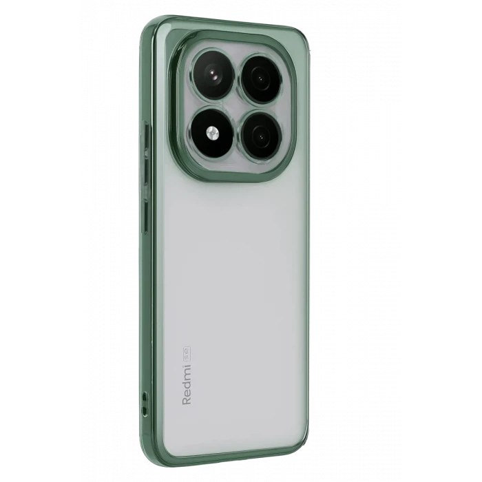 Newface Xiaomi Redmi Note 14 Pro Plus Kılıf Razer Lensli Silikon - Yeşil