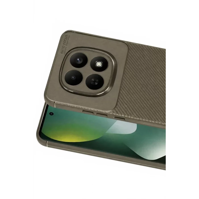 Newface Xiaomi Redmi Note 15 4G Auto Focus Karbon Kapak - Kahverengi