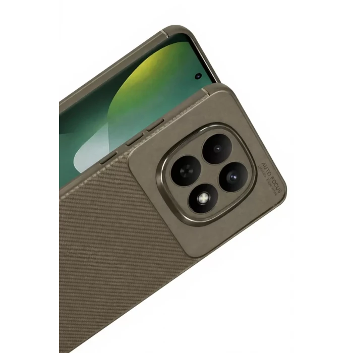 Newface Xiaomi Redmi Note 15 4G Auto Focus Karbon Kapak - Kahverengi