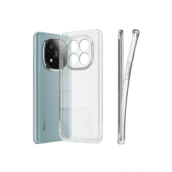 Newface Xiaomi Redmi Note 15 4G Lüx Şeffaf Silikon - Şeffaf