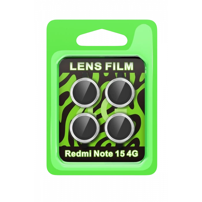 Newface Xiaomi Redmi Note 15 4G Raze Metal Kamera Lens - Gümüş