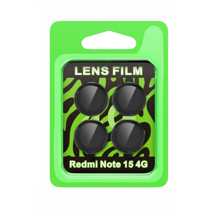 Newface Xiaomi Redmi Note 15 4G Raze Metal Kamera Lens - Siyah