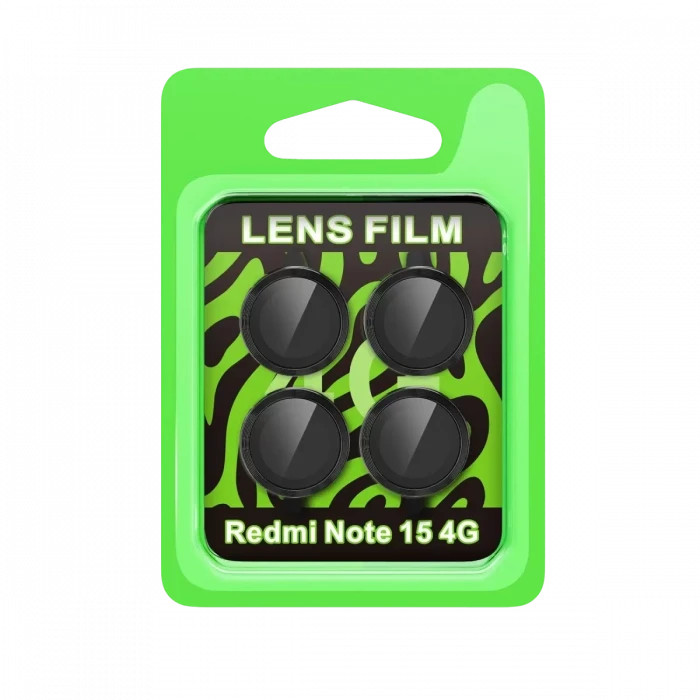 Newface Xiaomi Redmi Note 15 4G Raze Metal Kamera Lens - Siyah