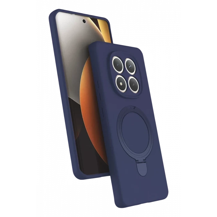 Newface Xiaomi Redmi Note 15 4G Regal Magsafe Standlı Kapak - Lacivert
