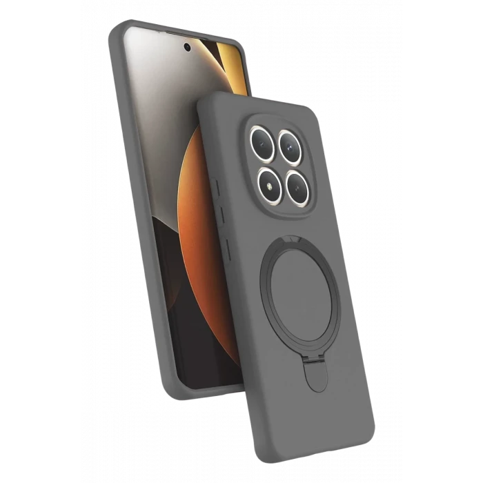 Newface Xiaomi Redmi Note 15 4G Regal Magsafe Standlı Kapak - Titan Gri