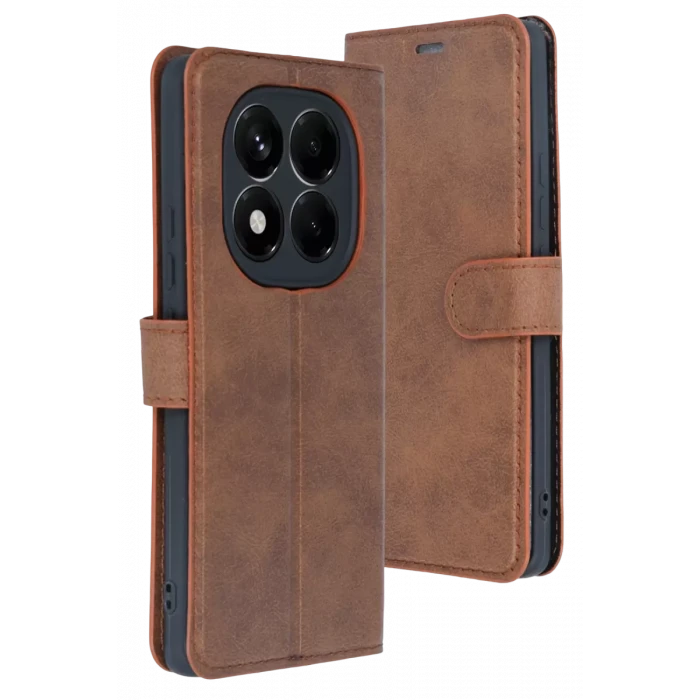 Newface Xiaomi Redmi Note 15 4G Trend S Plus Kapaklı Kılıf - Taba