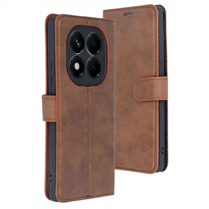 Newface Xiaomi Redmi Note 15 4G Trend S Plus Kapaklı Kılıf - Taba
