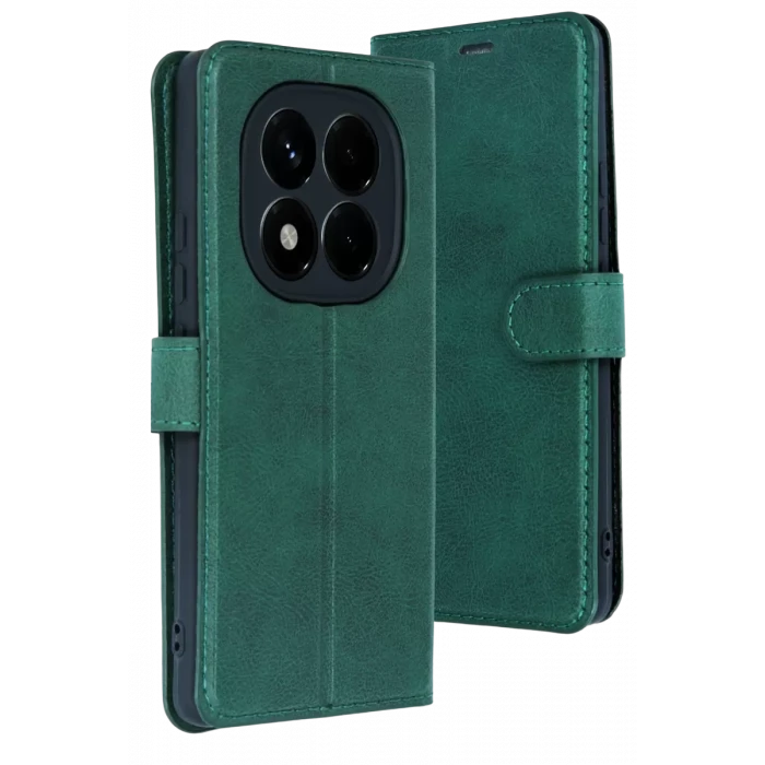 Newface Xiaomi Redmi Note 15 4G Trend S Plus Kapaklı Kılıf - Yeşil