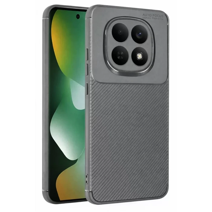 Newface Xiaomi Redmi Note 15 Pro 4G Auto Focus Karbon Kapak - Gri