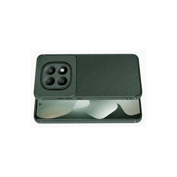 Newface Xiaomi Redmi Note 15 Pro 4G Auto Focus Karbon Kapak - Koyu Yeşil