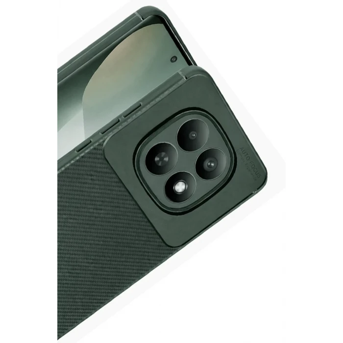 Newface Xiaomi Redmi Note 15 Pro 4G Auto Focus Karbon Kapak - Koyu Yeşil
