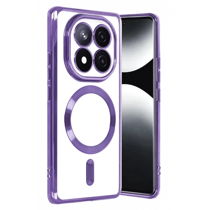 Newface Xiaomi Redmi Note 15 Pro 4G Kross Magneticsafe Kapak - Mor