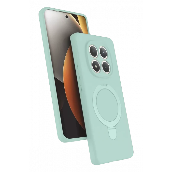 Newface Xiaomi Redmi Note 15 Pro 4G Regal Magsafe Standlı Kapak - Su Yeşili