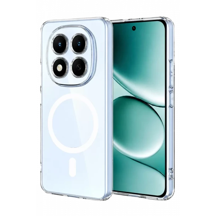 Newface Xiaomi Redmi Note 15 Pro 5G Combo Sert Şeffaf Magsafe Kapak - Şeffaf