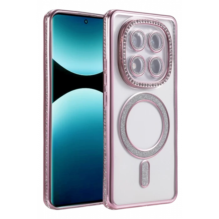 Newface Xiaomi Redmi Note 15 Pro 5G Joke Simli Magneticsafe Kılıf - Pembe
