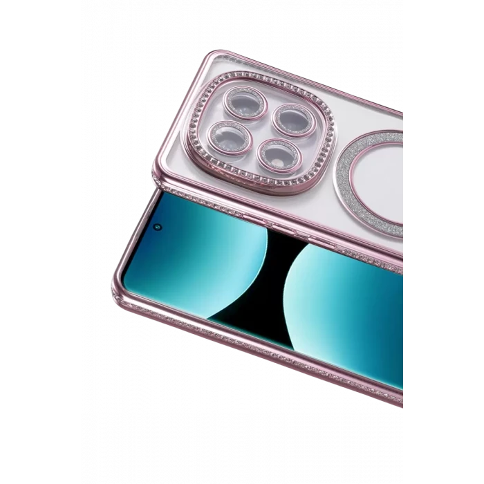Newface Xiaomi Redmi Note 15 Pro 5G Joke Simli Magneticsafe Kılıf - Pembe
