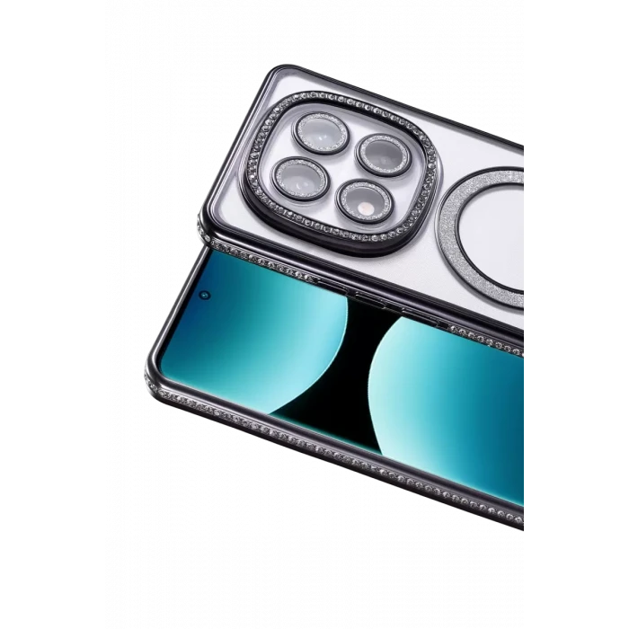 Newface Xiaomi Redmi Note 15 Pro 5G Joke Simli Magneticsafe Kılıf - Siyah