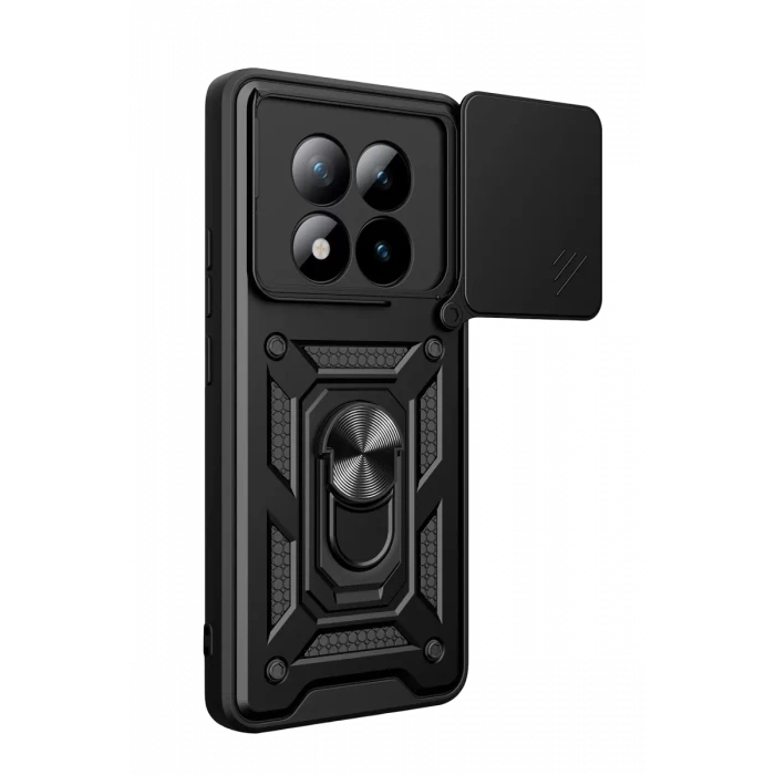 Newface Xiaomi Redmi Note 15 Pro 5G Pars Lens Yüzüklü Silikon - Siyah