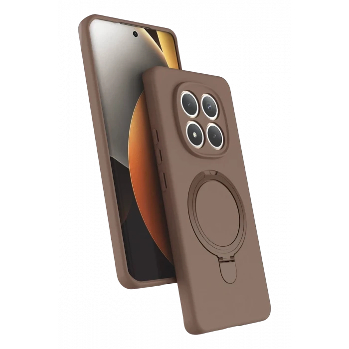 Newface Xiaomi Redmi Note 15 Pro 5G Regal Magsafe Standlı Kapak - Çöl Titanyum
