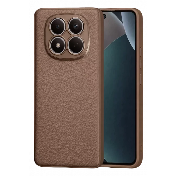 Newface Xiaomi Redmi Note 15 Pro 5G Thermax Silikon Kılıf - Kahverengi