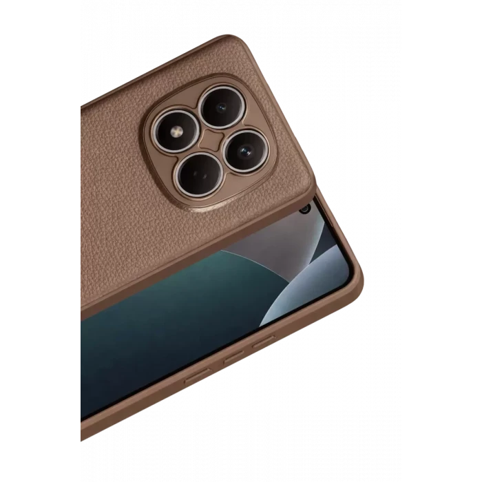Newface Xiaomi Redmi Note 15 Pro 5G Thermax Silikon Kılıf - Kahverengi