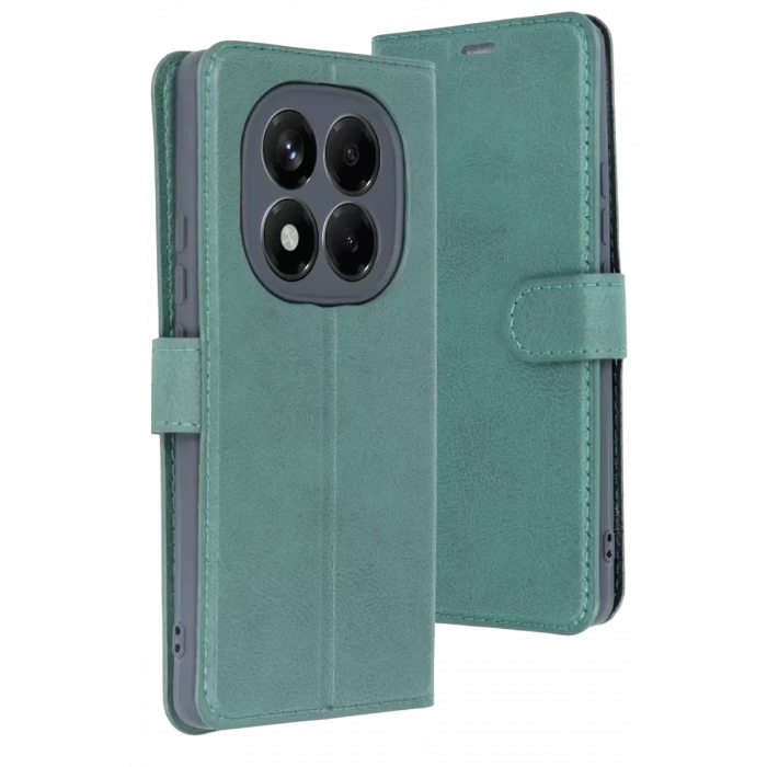 Newface Xiaomi Redmi Note 15 Pro 5G Trend S Plus Kapaklı Kılıf - Yeşil