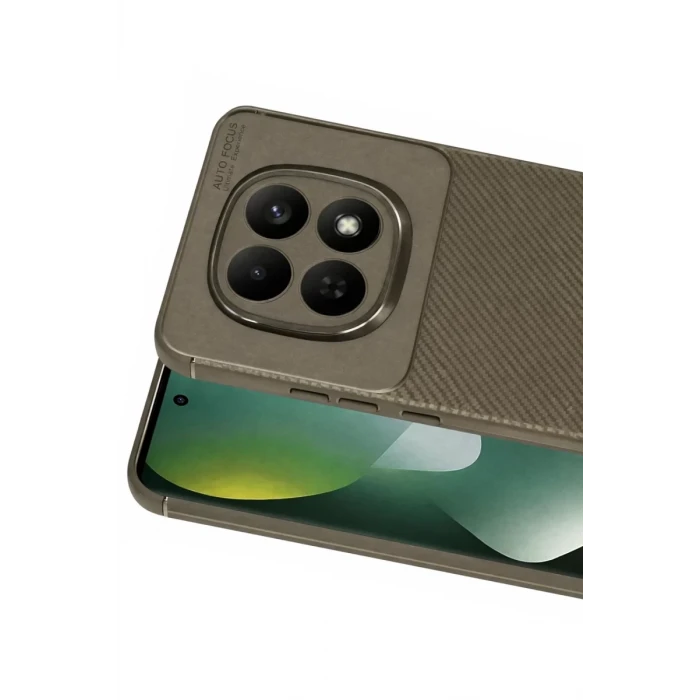 Newface Xiaomi Redmi Note 15 Pro Plus 5G Auto Focus Karbon Kapak - Kahverengi