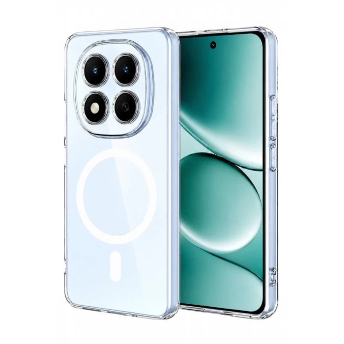 Newface Xiaomi Redmi Note 15 Pro Plus 5G Combo Sert Şeffaf Magsafe Kapak - Şeffaf
