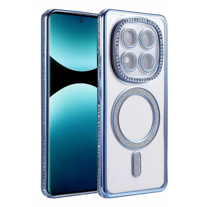 Newface Xiaomi Redmi Note 15 Pro Plus 5G Joke Simli Magneticsafe Kılıf - Mavi