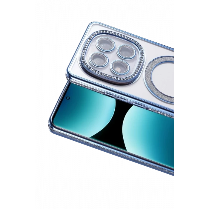 Newface Xiaomi Redmi Note 15 Pro Plus 5G Joke Simli Magneticsafe Kılıf - Mavi