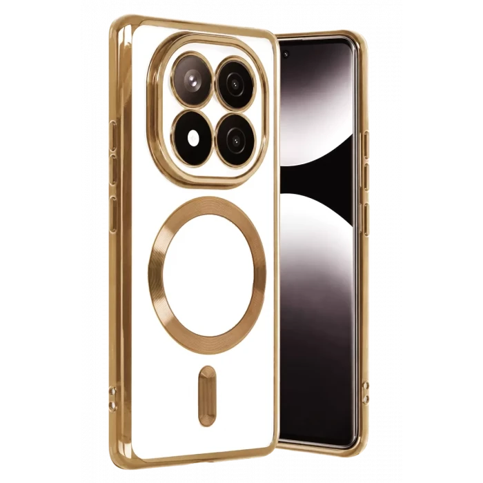 Newface Xiaomi Redmi Note 15 Pro Plus 5G Kross Magneticsafe Kapak - Gold