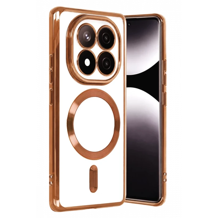 Newface Xiaomi Redmi Note 15 Pro Plus 5G Kross Magneticsafe Kapak - Turuncu
