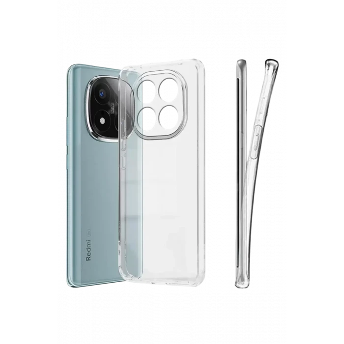 Newface Xiaomi Redmi Note 15 Pro Plus 5G Lüx Şeffaf Silikon - Şeffaf