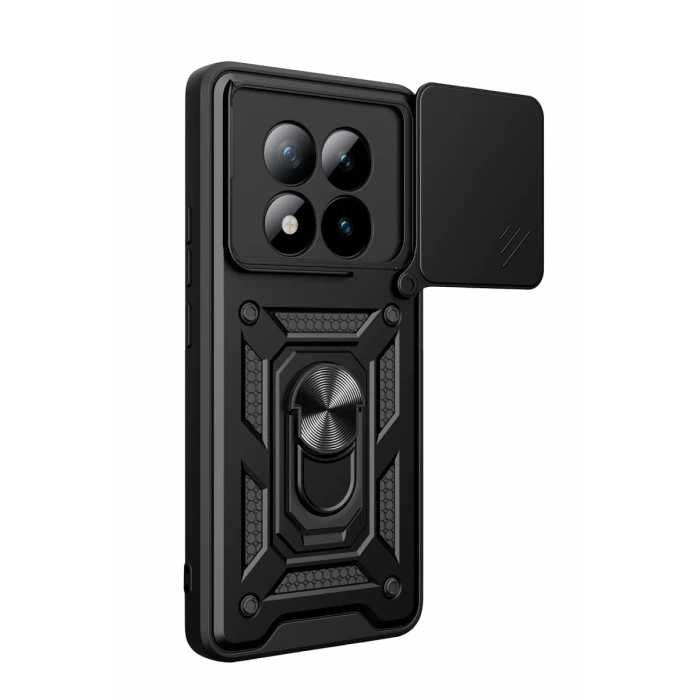 Newface Xiaomi Redmi Note 15 Pro Plus 5G Pars Lens Yüzüklü Silikon - Siyah