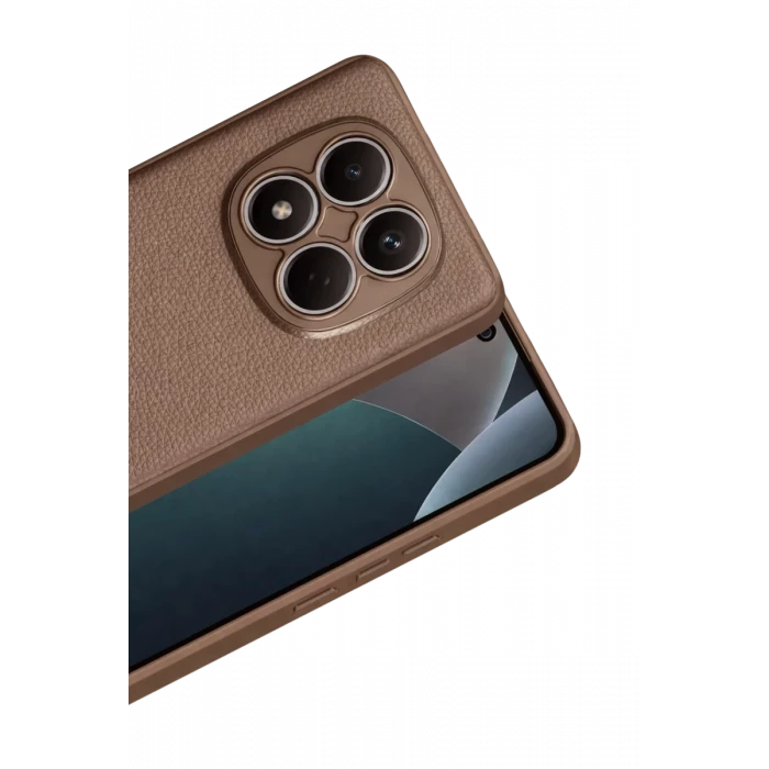 Newface Xiaomi Redmi Note 15 Pro Plus 5G Thermax Silikon Kılıf - Kahverengi