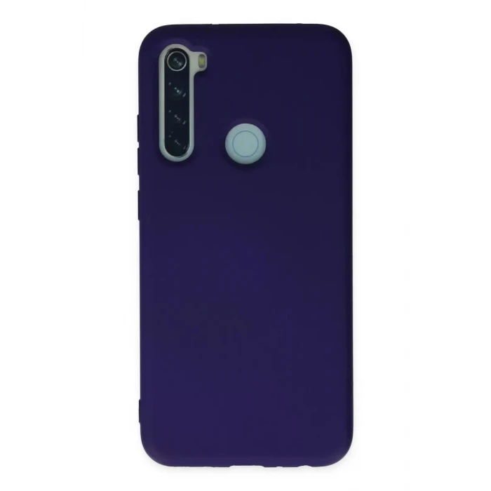 Newface Xiaomi Redmi Note 8 Kılıf Nano içi Kadife Silikon - Mor