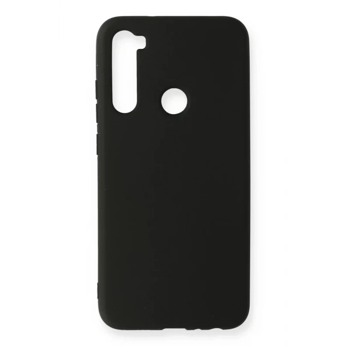 Newface Xiaomi Redmi Note 8 Kılıf Nano içi Kadife Silikon - Siyah