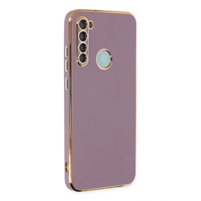 Newface Xiaomi Redmi Note 8 Kılıf Volet Silikon - Mor