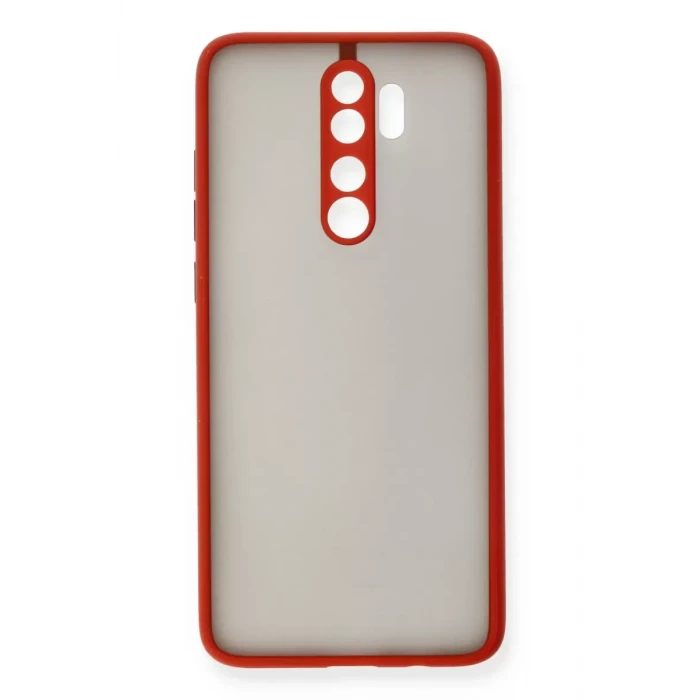 Newface Xiaomi Redmi Note 8 Pro Kılıf Montreal Silikon Kapak - Kırmızı